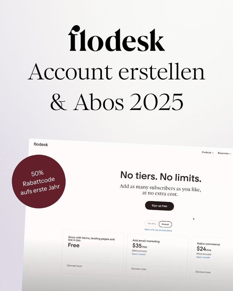 Flodesk Account erstellen Flodesk Abo Preise 2025