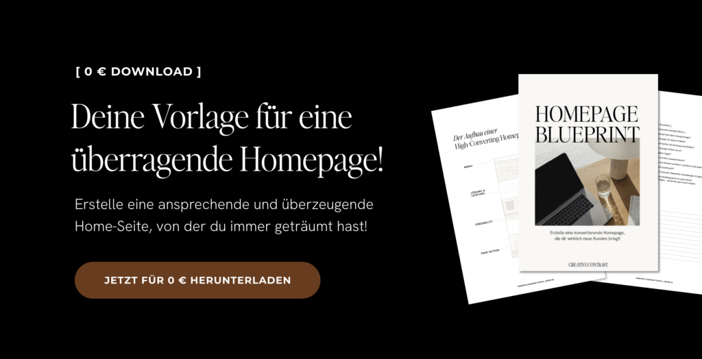 Website Vorlage für DIY Homepage